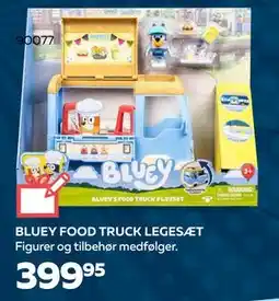 Legekæden BLUEY FOOD TRUCK LEGESÆT, DKK 399.95 tilbud