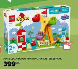 Legekæden 10453 LEGO. DUPLO PEPPA PIG FORLYSTELSESPARK, DKK 399.95 tilbud