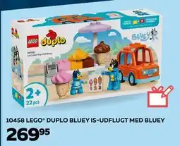 Legekæden 10458 LEGO DUPLO BLUEY IS-UDFLUGT MED BLUEY, DKK 269.95 tilbud