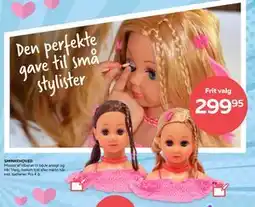 Legekæden SMINKEHOVED, DKK 299.95 tilbud