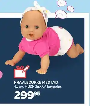 Legekæden KRAVLEDUKKE MED LYD, DKK 299.95 tilbud