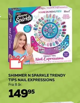 Legekæden SHIMMER N SPARKLE TRENDY TIPS NAIL EXPRESSIONS, DKK 149.95 tilbud