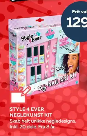 Legekæden STYLE 4 EVER NEGLEKUNST KIT, DKK 129.95 tilbud