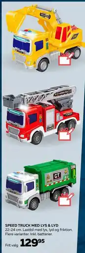 Legekæden SPEED TRUCK MED LYS & LYD, DKK 129.95 tilbud