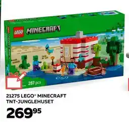 Legekæden 21275 LEGO. MINECRAFT TNT-JUNGLEHUSET, DKK 269.95 tilbud