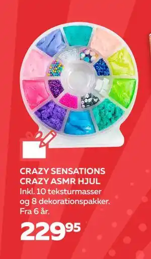 Legekæden CRAZY SENSATIONS CRAZY ASMR HJUL, DKK 229.95 tilbud