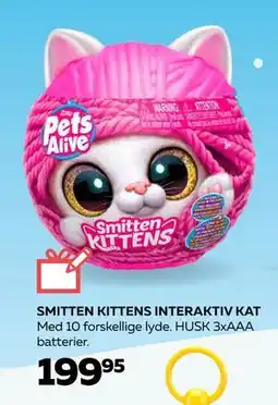 Legekæden SMITTEN KITTENS INTERAKTIV KAT, DKK 199.95 tilbud