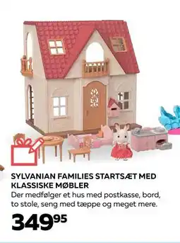 Legekæden SYLVANIAN FAMILIES STARTSÆT MED KLASSISKE MØBLER, DKK 349.95 tilbud