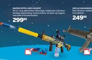 Legekæden SNIPER RIFFEL MED KIKKERT, DKK 299.95 tilbud
