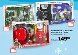 Legekæden BRANDMAND-, MILITÆRELLER S.W.A.T. SÆT, DKK 149.95 tilbud
