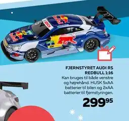 Legekæden FJERNSTYRET AUDI RS REDBULL 1:16, DKK 299.95 tilbud