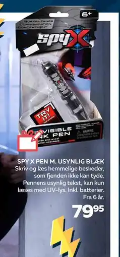 Legekæden SPY X PEN M. USYNLIG BLÆK, DKK 79.95 tilbud