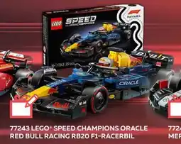 Legekæden 77243 LEGO SPEED CHAMPIONS ORACLE RED BULL RACING RB20 F1-RACERBIL, DKK 249.95 tilbud