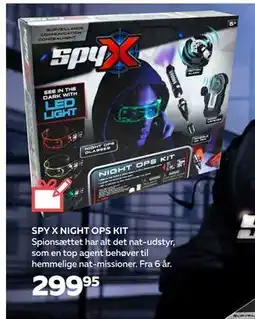 Legekæden SPY X NIGHT OPS KIT, DKK 299.95 tilbud