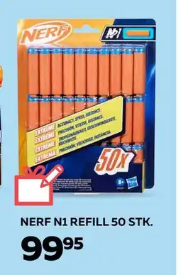 Legekæden NERF N1 REFILL 50 STK., DKK 99.95 tilbud