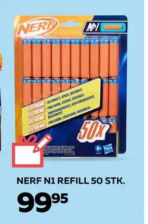 Legekæden NERF N1 REFILL 50 STK., DKK 99.95 tilbud