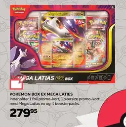 Legekæden POKEMON BOX EX MEGA LATIES, DKK 279.95 tilbud