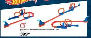 HOT WHEELS TRACK CREATOR TRIPLE LOOP FRENZY 3-I-1., DKK 399.95