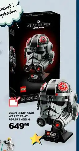 Legekæden LEGO STAR WARS AT-ATFØRERS HJELM, DKK 649.95 tilbud