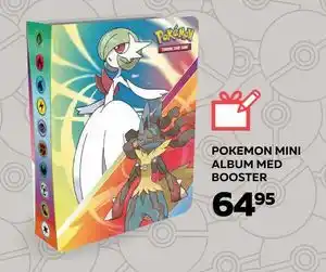 POKEMON MINI ALBUM MED BOOSTER, DKK 64.95