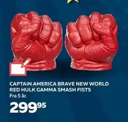 Legekæden CAPTAIN AMERICA BRAVE NEW WORLD RED HULK GAMMA SMASH FISTS, DKK 299.95 tilbud