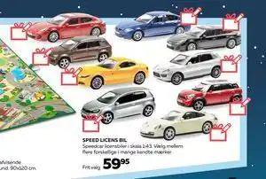 Legekæden SPEED LICENS BIL, DKK 59.95 tilbud