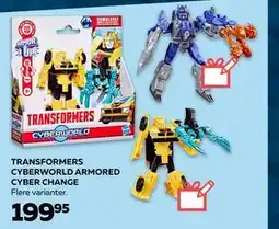 Legekæden TRANSFORMERS CYBERWORLD ARMORED CYBER CHANGE, DKK 199.95 tilbud
