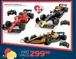 Legekæden FJERNSTYRET F1 RACERBIL 1:18, DKK 299.95 tilbud