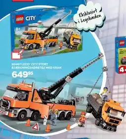 Legekæden LEGO CITY STORT BJÆRGNINGSKØRETØJ MED KRAN, DKK 649.95 tilbud