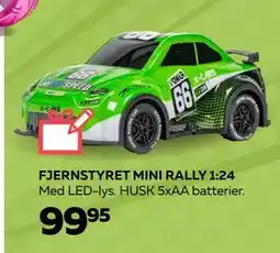 Legekæden FJERNSTYRET MINI RALLY 1:24, DKK 99.95 tilbud