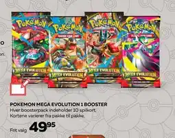 Legekæden POKEMON MEGA EVOLUTION 1 BOOSTER, DKK 49.95 tilbud