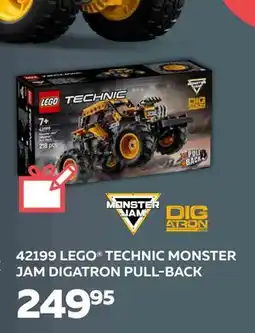 Legekæden LEGO TECHNIC MONSTER JAM DIGATRON PULL-BACK, DKK 249.95 tilbud