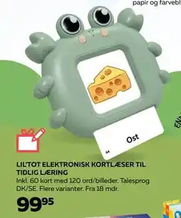Legekæden LIL’TOT ELEKTRONISK KORTLÆSER TIL TIDLIG LÆRING, DKK 99.95 tilbud
