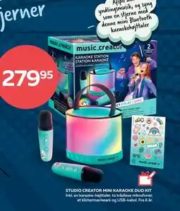 Legekæden STUDIO CREATOR MINI KARAOKE DUO KIT, DKK 279.95 tilbud