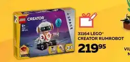 Legekæden 31164 LEGO CREATOR RUMROBOT, DKK 219.95 tilbud