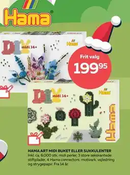 Legekæden HAMA ART MIDI BUKET ELLER SUKKULENTER, DKK 199.95 tilbud
