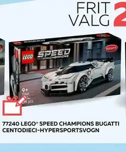 Legekæden LEGO SPEED CHAMPIONS BUGATTI CENTODIECI-HYPERSPORTSVOGN, DKK 249.95 tilbud