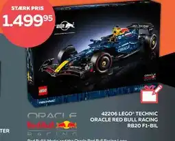 Legekæden LEGO TECHNIC ORACLE RED BULL RACING RB20 F1-BIL, DKK 1499.95 tilbud