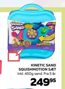 Legekæden KINETIC SAND SQUISHMOTION SÆT, DKK 249.95 tilbud