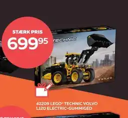 Legekæden LEGO TECHNIC VOLVO L120 ELECTRIC-GUMMIGED, DKK 699.95 tilbud