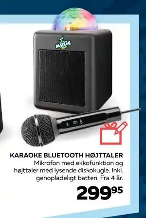 Legekæden KARAOKE BLUETOOTH HØJTTALER, DKK 299.95 tilbud