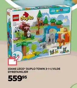 Legekæden 10446 LEGO DUPLO TOWN 3-I-1 VILDE DYREFAMILIER, DKK 559.95 tilbud