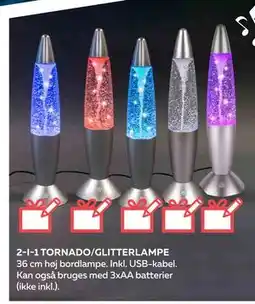 Legekæden 2-I-1 TORNADO/GLITTERLAMPE, DKK 199.95 tilbud