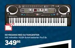 Legekæden KEYBOARD MED 54 TANGENTER, DKK 349.95 tilbud