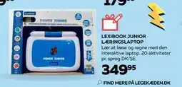 Legekæden LEXIBOOK JUNIOR LÆRINGSLAPTOP, DKK 349.95 tilbud