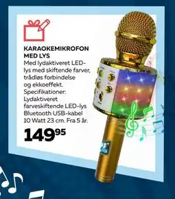 Legekæden KARAOKEMIKROFON MED LYS, DKK 149.95 tilbud