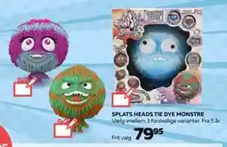 Legekæden SPLATS HEADS TIE DYE MONSTRE, DKK 79.95 tilbud