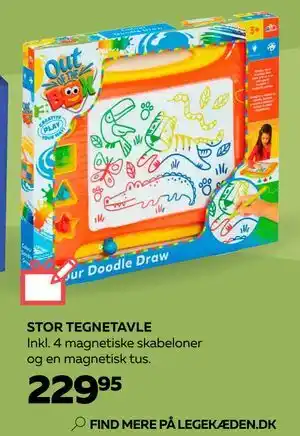 Legekæden STOR TEGNETAVLE, DKK 229.95 tilbud
