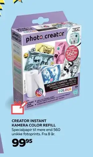 CREATOR INSTANT KAMERA COLOR REFILL, DKK 99.95