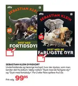 Legekæden SEBASTIAN KLEIN DYREKORT, DKK 99.95 tilbud